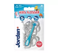 Nici dentystyczne - Jordan Jordan Kids Flosser Nici dentystyczne dla dzieci 5+ 1op.-36szt - miniaturka - grafika 1