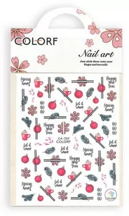 Allepaznokcie Naklejki do paznokci cienkie samoprzylepne świąteczne Colorf CA-720 - Ozdoby do paznokci Allepaznokcie Naklejki do paznokci cienkie samoprzylepne świąteczne Colorf CA-720 - Ozdoby do paznokci - miniaturka - grafika 1