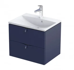 Oristo Szafka wisząca podumywalkowa SIENA 60 cm, GRANATOWY MAT OR45-SD2S-60-14 - Szafki łazienkowe - miniaturka - grafika 1