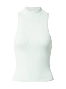 Urban Classics Women's Ladies Short Rib Knit Turtleneck Top T-Shirt, lightmint, L, miętowy, L - Koszulki i topy damskie - miniaturka - grafika 1