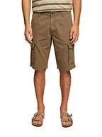 Spodenki damskie - ESPRIT Szorty cargo, 100% bawełna, zielony khaki, 30W - miniaturka - grafika 1