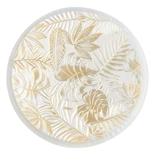 Talerz do ciasta szklany 32 cm AMAZON Gold - Talerze - miniaturka - grafika 1