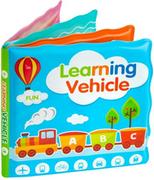 Zabawki sensoryczne - Miękka książeczka edukacyjna z piszczkiem Lokomotywa ABC Bocioland - miniaturka - grafika 1