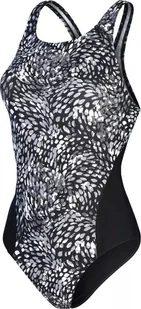 Speedo Damski strój kąpielowy Speedo ALOV DIGI RB 1PC AF black/usa charcoal/shark grey/white rozmiar 34 - Stroje kąpielowe - miniaturka - grafika 1