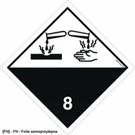 Tablice BHP - SIGNPROJECT MB010 - Materiały żrące 400x400 - miniaturka - grafika 1