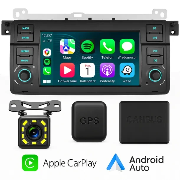 Radio Nawigacja 6gb/128gb Bmw 3 E46 Android Gps Wifi Bluetooth Carplay Rds