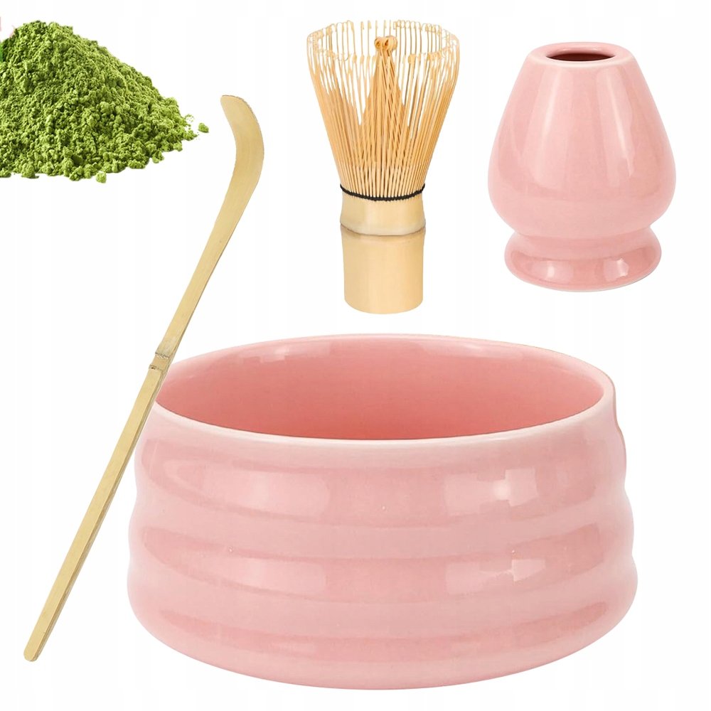 Zestaw Miotł Do Matchy Różowy Zestaw Do Herbaty Macha Zestaw Matcha Herbaty