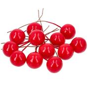 Ozdoby bożonarodzeniowe - Owoce Pik Kulki Duże Czerwone 12szt - miniaturka - grafika 1