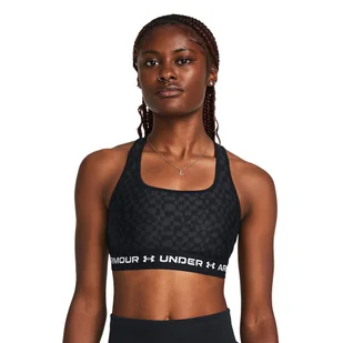 Biustonosz fitness Under Armour Crossback Mid Print - Bielizna sportowa damska - miniaturka - grafika 1