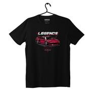 Odzież do sportów motorowych - Czarny T-shirt koszulka HONDA NSX LEGEND-M - miniaturka - grafika 1