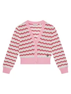 Swetry damskie - Guess Kardigan J5GR05 Z3MR1 Różowy Regular Fit - miniaturka - grafika 1