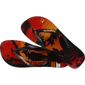 Klapki i japonki męskie - Havaianas Męskie klapki Hype BlackBlack Black Czarne/Czarne/Czarne/Begonia Orange, 11,5/13 UK, Czarny czarny begonia pomarańczowy - miniaturka - grafika 1