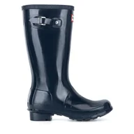Buty dla dziewczynek - Kalosze Hunter JFT6000RGL-NVY Granatowy - miniaturka - grafika 1