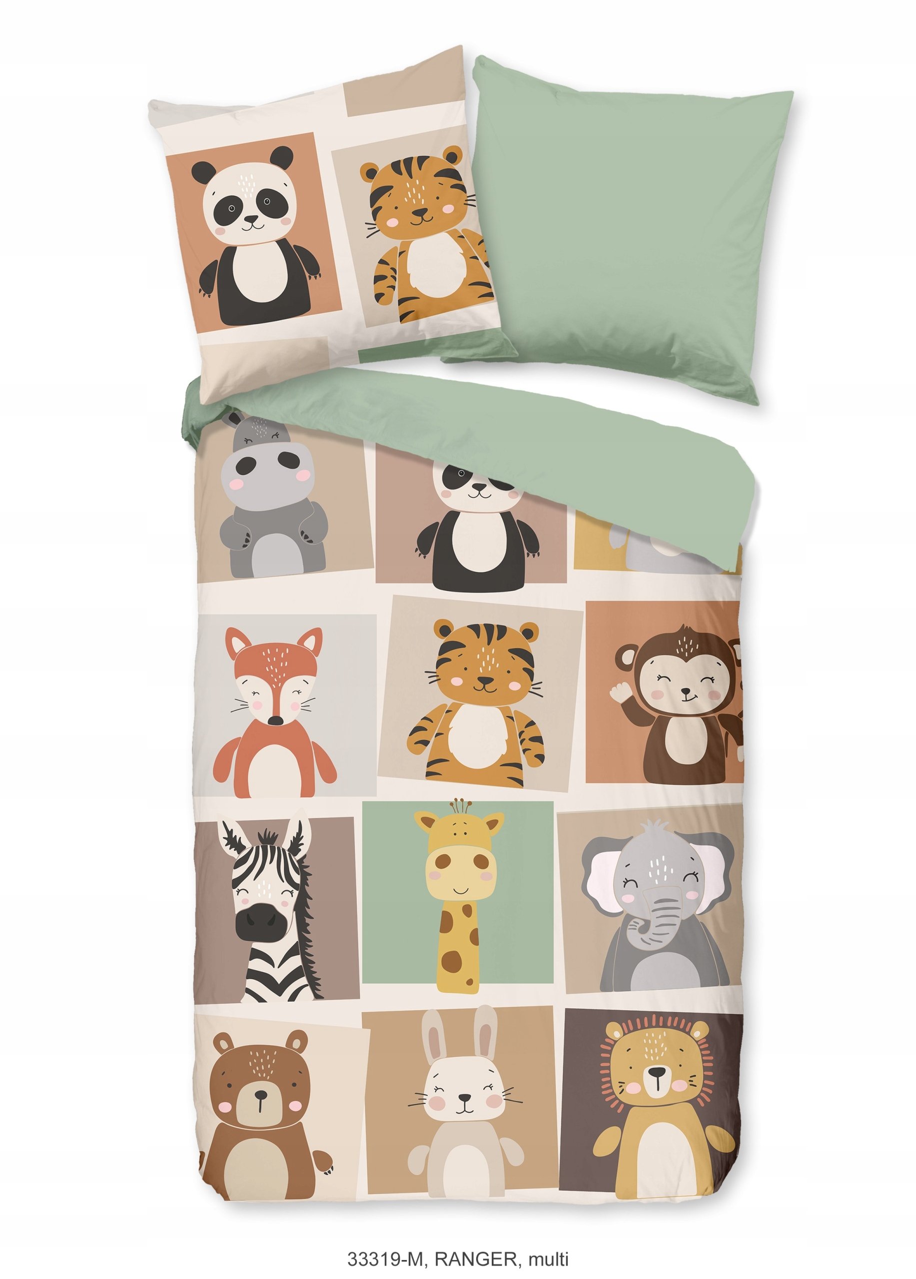 Pościel Zoo Animals Zwierzęta Safari 140X200 Do Przedszkola