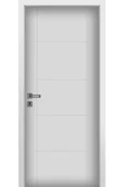 Drzwi wewnętrzne - Pol-Skone Dzwi Wewnętrzne Pełne Passo V01 Białe - miniaturka - grafika 1