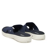 Klapki i japonki damskie - Klapki Skechers On-The-Go 600-Oceanside 140003/NVY Granatowy - miniaturka - grafika 1