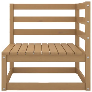 vidaXL Narożna sofa do ogrodu, miodowy brąz, lita sosna - Meble ogrodowe - miniaturka - grafika 2