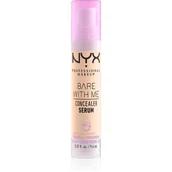 Korektory do twarzy - NYX Professional Makeup Bare With Me Concealer Serum Fair - miniaturka - grafika 1