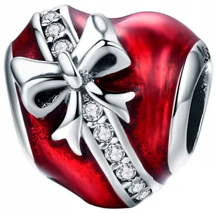 Charms do Pandora - CHARMS SERCE Z KOKARDĄ - Charmsy Charms do Pandora - CHARMS SERCE Z KOKARDĄ - Charmsy - miniaturka - grafika 1