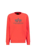 Bluzy męskie - Bluza Alpha Industries Basic Sweater radiant red - miniaturka - grafika 1