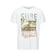 Koszulki męskie - Blend Męski T-shirt T-shirt, 110602/Snow biały, L, 110602/Snow White, L - miniaturka - grafika 1