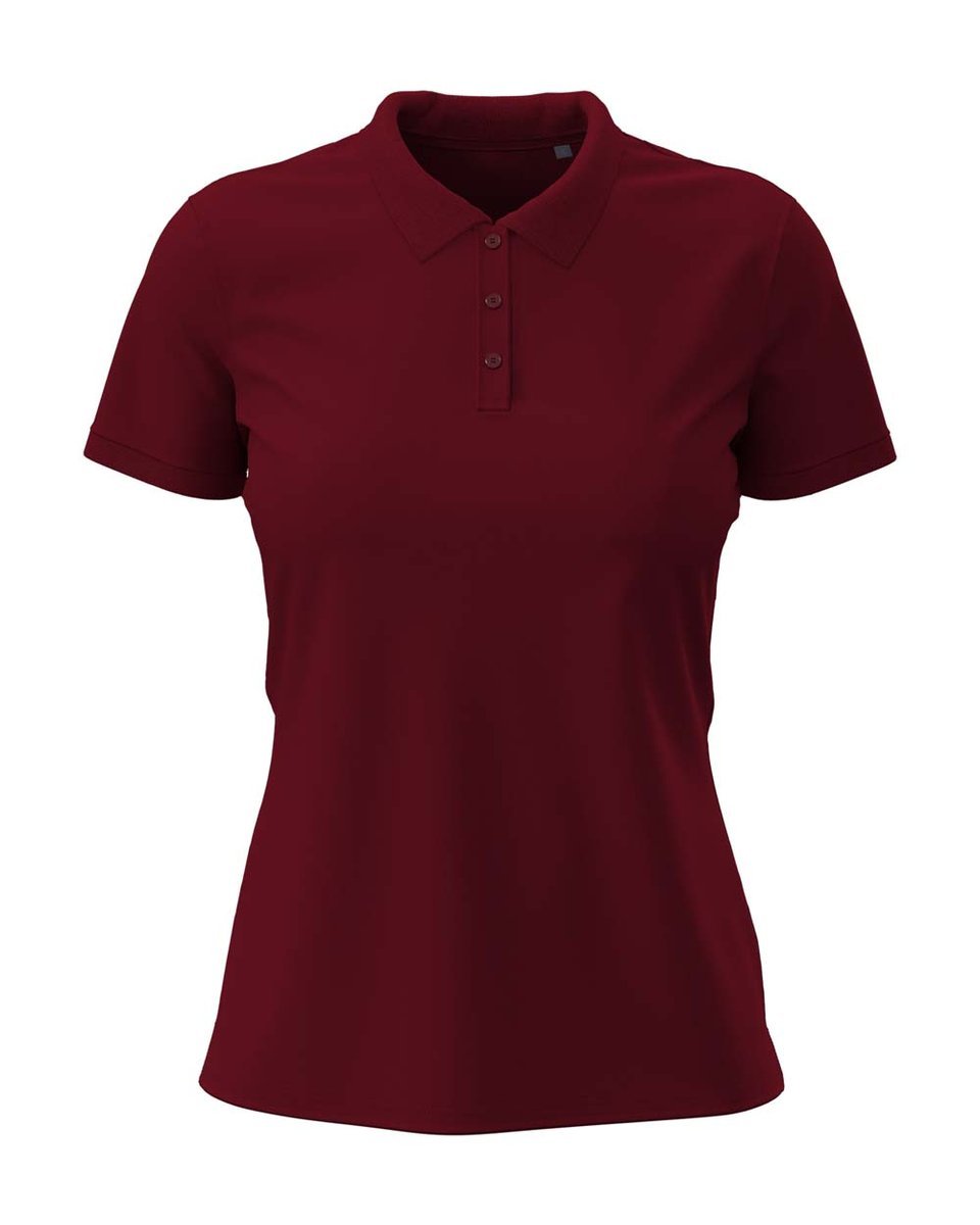 Koszulka damska polo bawełniana Polówka Stedman ST9740 Claire Bordeaux XXL