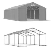 Altany ogrodowe - Namiot Magazynowy Całoroczny 8x10 Szary WINTER MSD - miniaturka - grafika 1