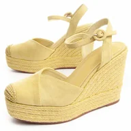 Espadryle damskie - Montevita Klin Esparto Wesparto9 Zielony - miniaturka - grafika 1