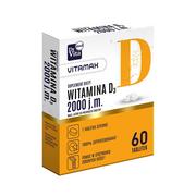 Suplementy naturalne - Vitamax Witamina D 2000 j.m. suplement diety 60 tabletek - miniaturka - grafika 1