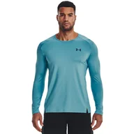 Bluzy męskie - Męska Bluza UNDER ARMOUR UA ARMOURPRINT LS 1376787-433 – Turkusowy - miniaturka - grafika 1