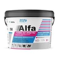 Farby wewnętrzne - Farba akrylowa Alfa biała 9 l - miniaturka - grafika 1