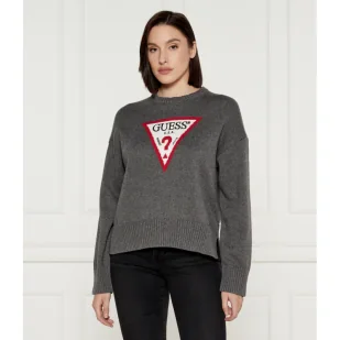 Guess Jeans Sweter Regular Fit - Swetry damskie - miniaturka - grafika 1