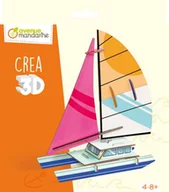 Zabawki kreatywne - Puzzle 3D Łódź - miniaturka - grafika 1