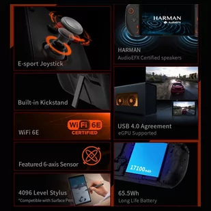 One Netbook OneXPlayer 2 Pro 5 in 1 Game Console 8.4'' 2K IPS Screen AMD Ryzen 7 7840U 32GB LPDDR5 1TB M.2 Windows 11 EU - Konsole i gry retro - miniaturka - grafika 9