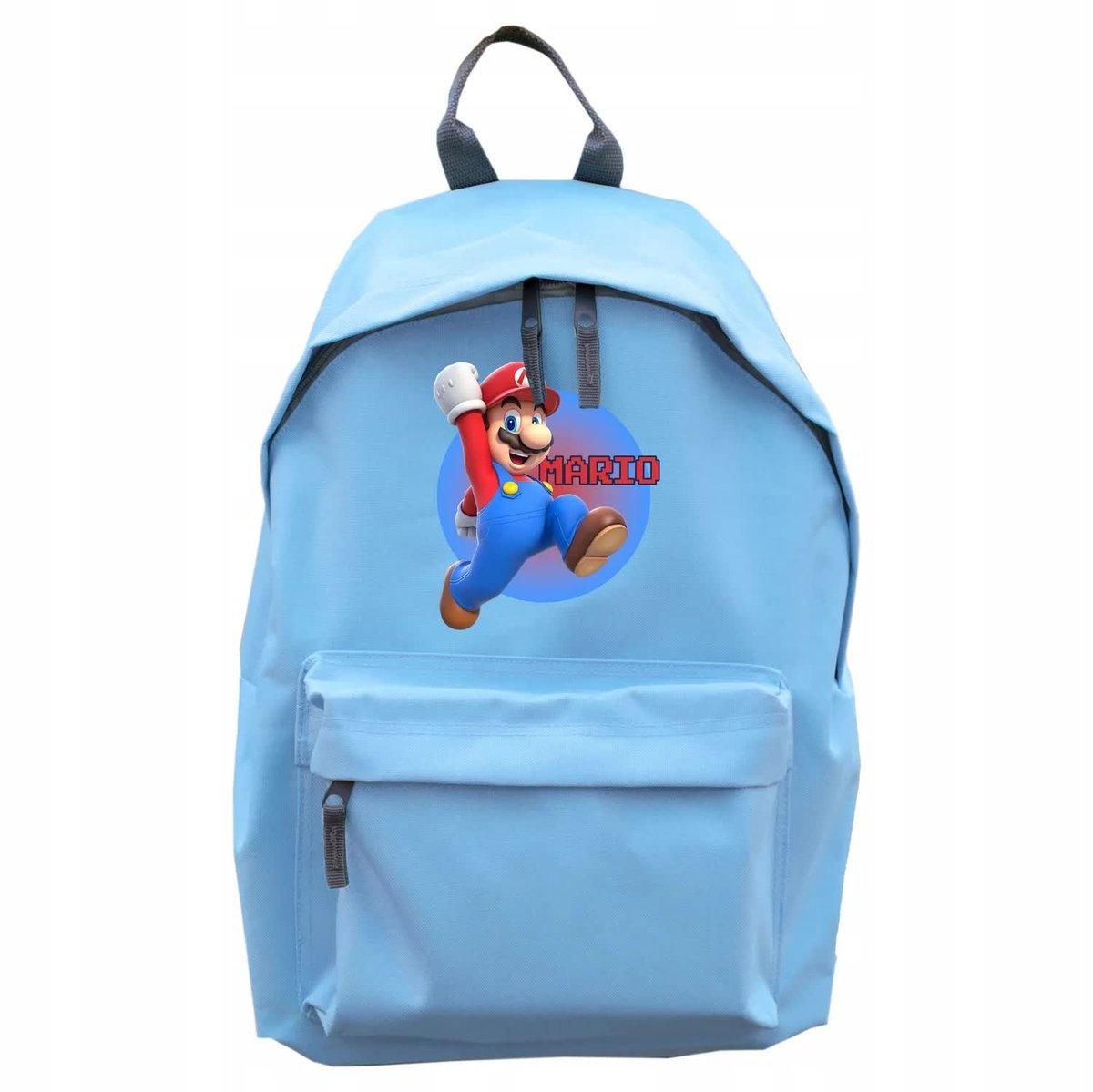 Plecak Szkolny Do Szkoły Blue Dla Fana Mario Wzory