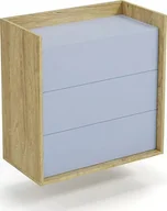 Komody - Elior Komoda modułowa hikora + niebieski horyzont - Horizonte 4X - miniaturka - grafika 1