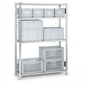 Szafy i regały magazynowe - META Regał półkowy CLIP, 200 kg, 2000x1500x500 mm, dodatkowy 185238 - miniaturka - grafika 1