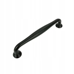 Uchwyt meblowy czarny 128 mm aluminiowe uchwyty do szafek szuflad do mebli - Meble modułowe i akcesoria - miniaturka - grafika 1