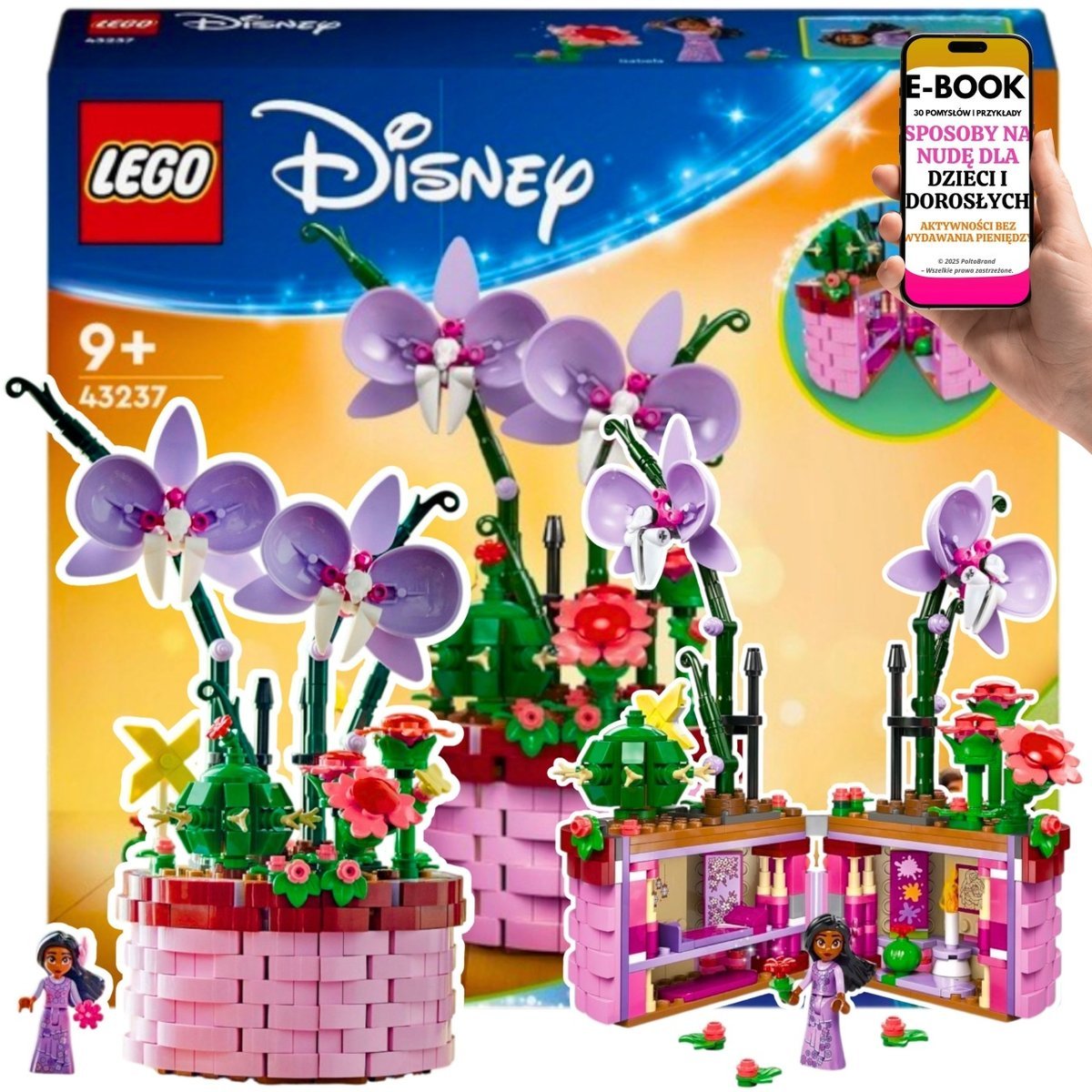 LEGO KLOCKI DISNEY PREZENT 43237– Disney Doniczka Isabeli Bajeczny zestaw z minifigurką LEGO DLA DZIECKA DZIEWCZYNY + EBOOK-3