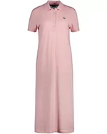 Sukienki - GANT Damska sukienka polo Pique, Blushing PINK, standardowa, różowy, S - miniaturka - grafika 1