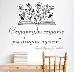 Naklejka: Czytajmy, bo czytanie... - Pomoce naukowe - miniaturka - grafika 1
