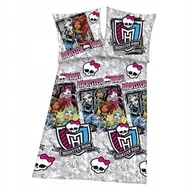 Pościel dla dzieci - pościel dziecięca bawełniana 160x200 Monster High Lalki Dwustronna - miniaturka - grafika 1