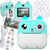 Aparaty natychmiastowe - MINI DRUKARKA DRUKUŚ APARAT FOTOGRAFICZNY NATYCHMIASTOWY TERMICZNA 23 ROLKI - miniaturka - grafika 1