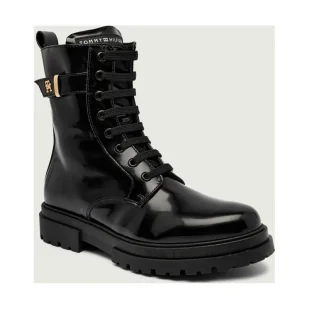 Tommy Hilfiger Botki z dodatkiem skóry - Buty dla dziewczynek - miniaturka - grafika 1