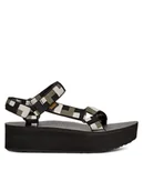 Sandały damskie - Teva Sandały Flatform Universal 1008844 Czarny - miniaturka - grafika 1