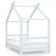 Łóżka dla dzieci i młodzieży - vidaXL Rama łóżka dziecięcego, biała, lite drewno sosnowe, 70x140 cm vidaXL - miniaturka - grafika 1