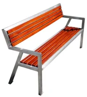 Ławki ogrodowe - Nowoczesna ławka parkowa 150 cm 84 kolory S6-K01 - miniaturka - grafika 1