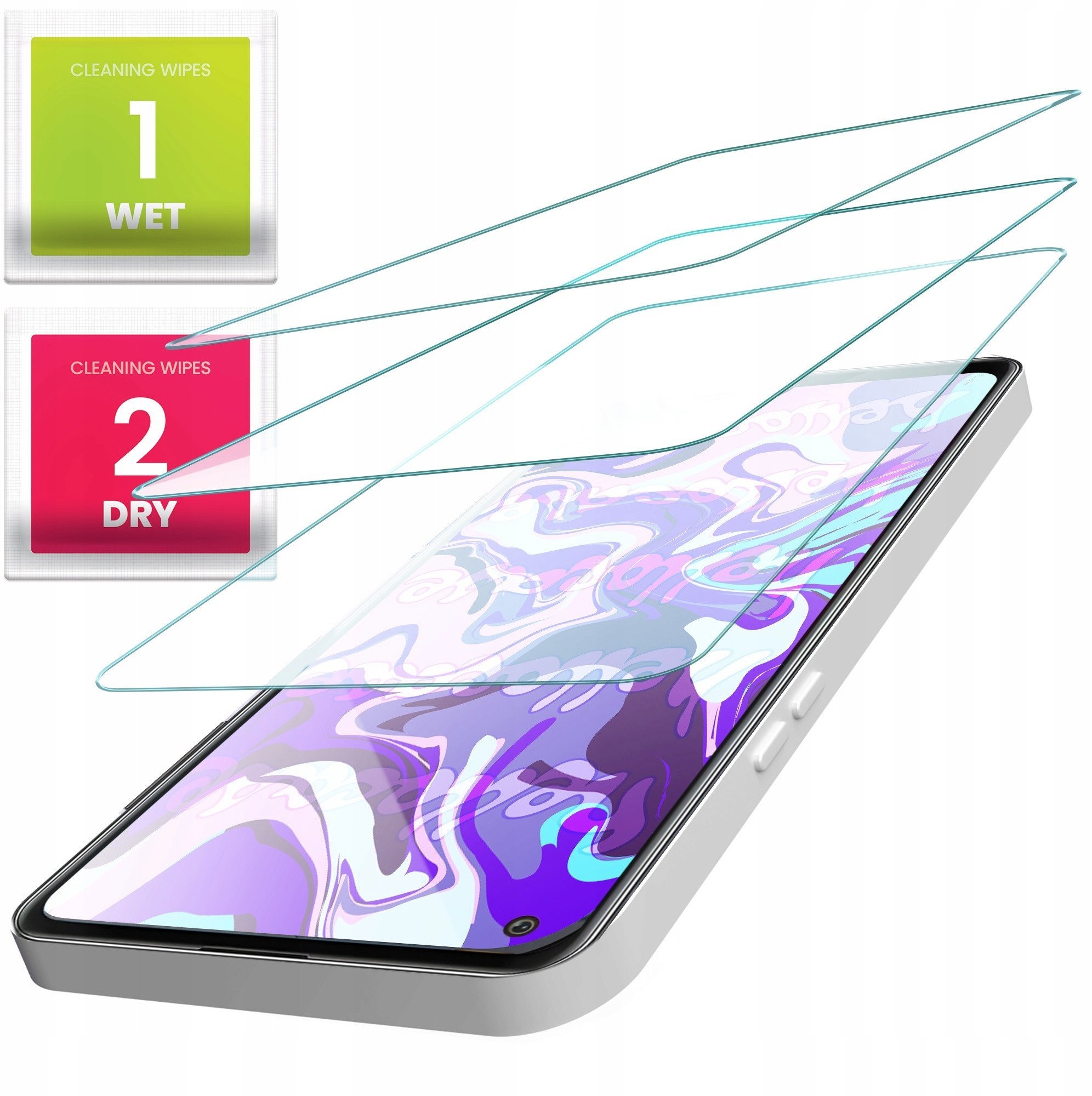 3-PAK Szkło Hartowane do Oppo Reno 4 Pro 5G / 5 Pro 5G szybka 9H, płaskie