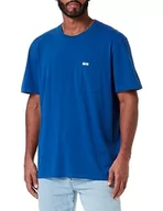 Koszulki męskie - Wrangler Koszulka męska typu Pocket Tee, niebieski (True Blue), L - miniaturka - grafika 1
