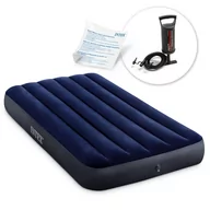 Materace turystyczne - Intex Materac dmuchany jednoosobowy z pompką tłokową INTEX 64757 - 68612 64757-68612 - miniaturka - grafika 1